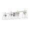 Z-Lite Lauren Vanity, 4-Light, 30.5 In.W x 6.5 In.L x 8.5 In.H, Brushed Nickel/Clear 819-4V-BN - alternate 8